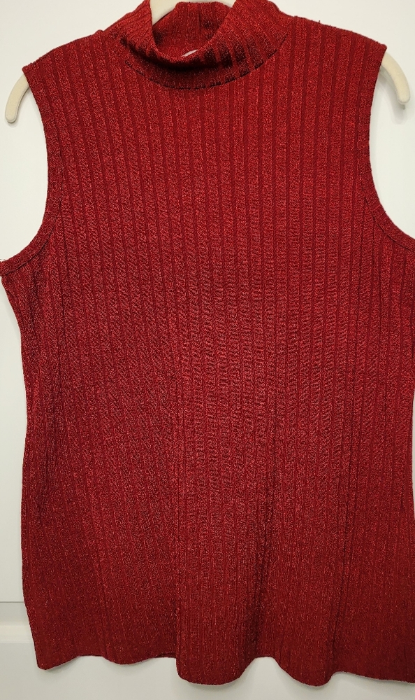 Maroon Sleeveless Top